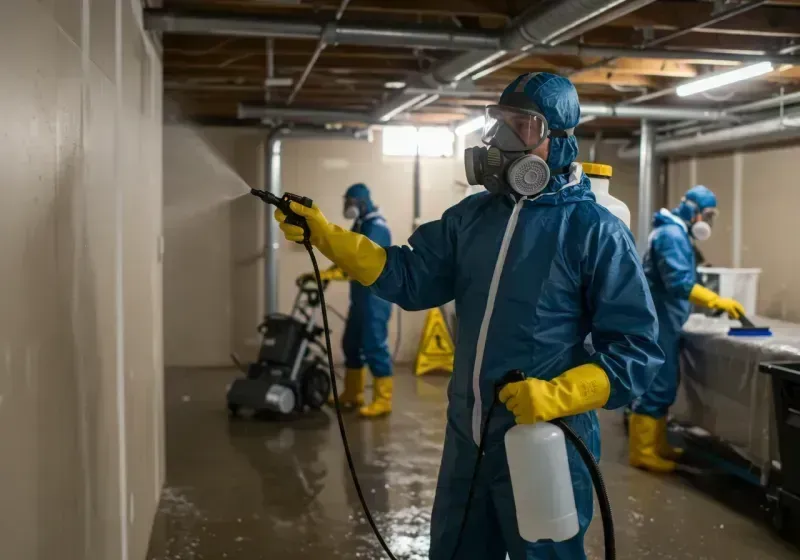 Basement Sanitization and Antimicrobial Treatment process in Ward County, TX